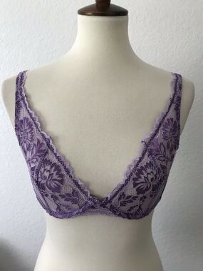 Lounge Lingerie Luxe Balcony Floral Two Tone Lace Bra